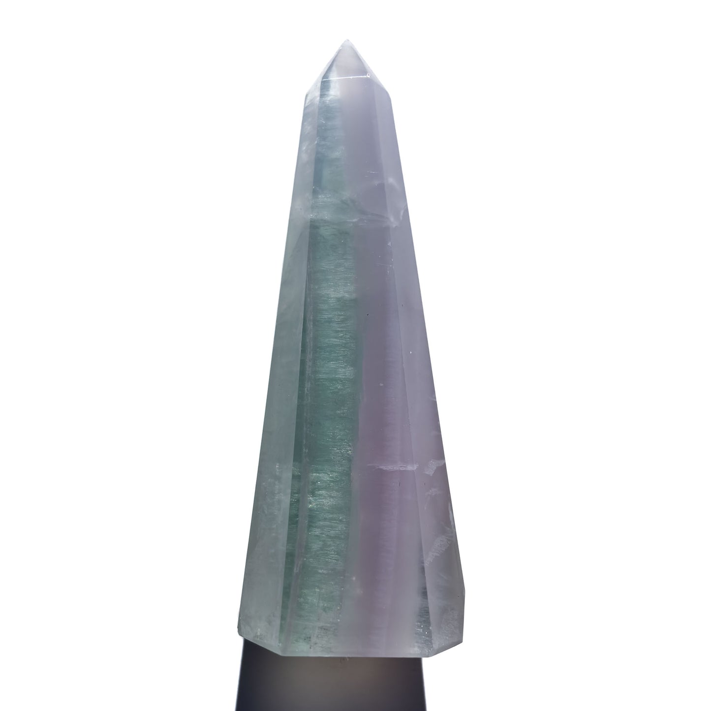 Lavender & Green Fluorite Crystal Tower