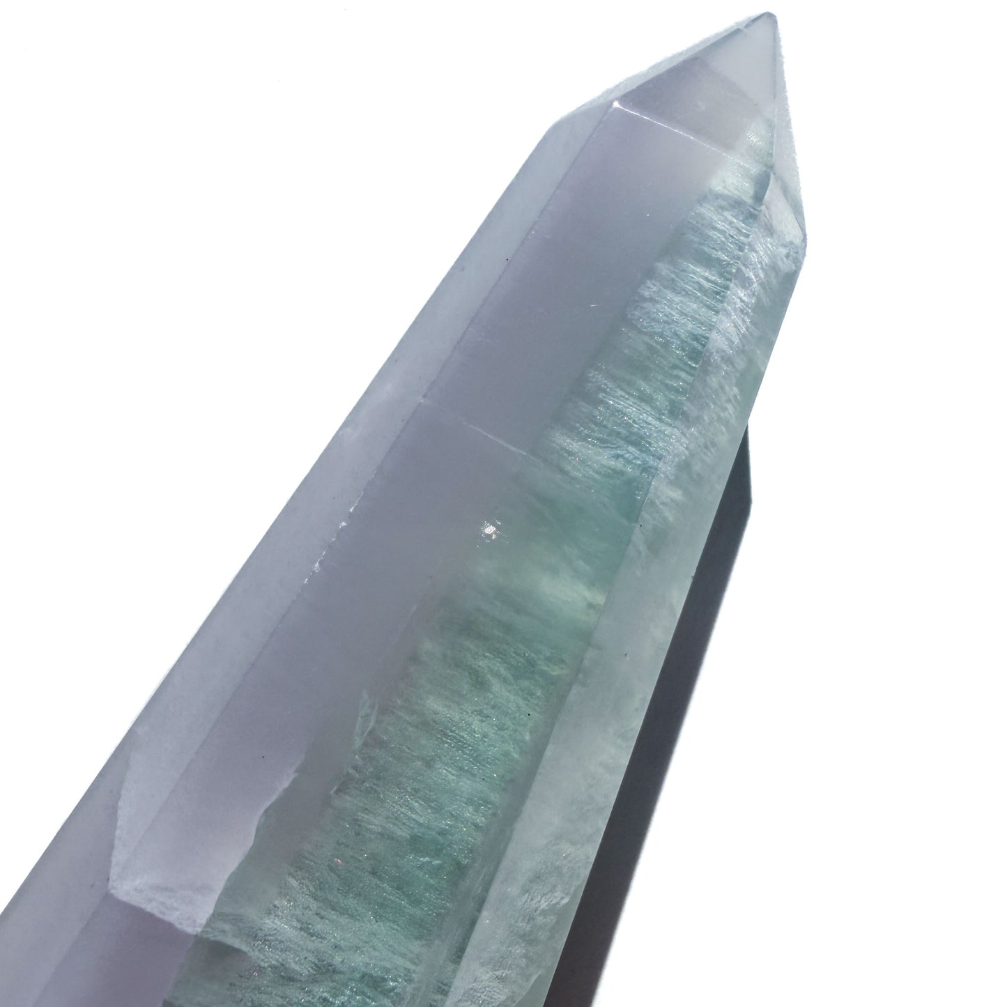 Lavender & Green Fluorite Crystal Tower