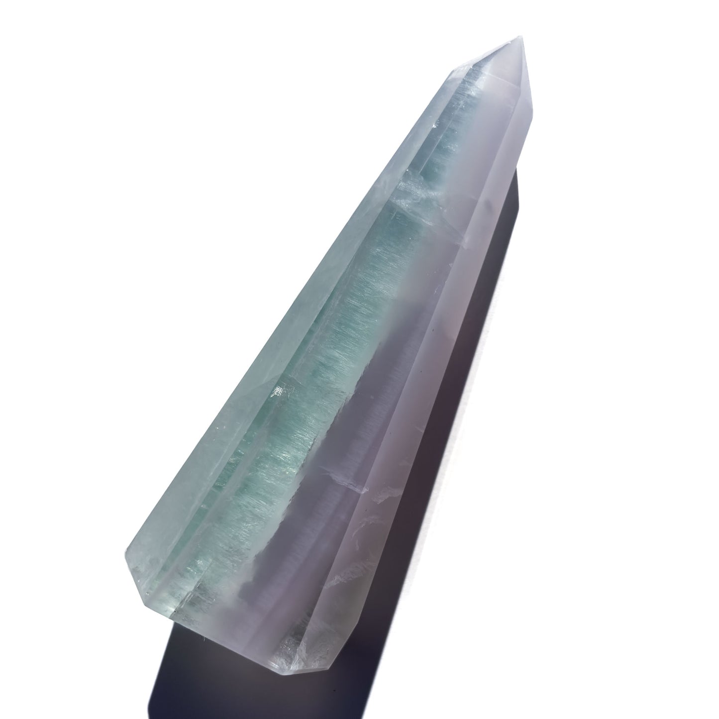 Lavender & Green Fluorite Crystal Tower