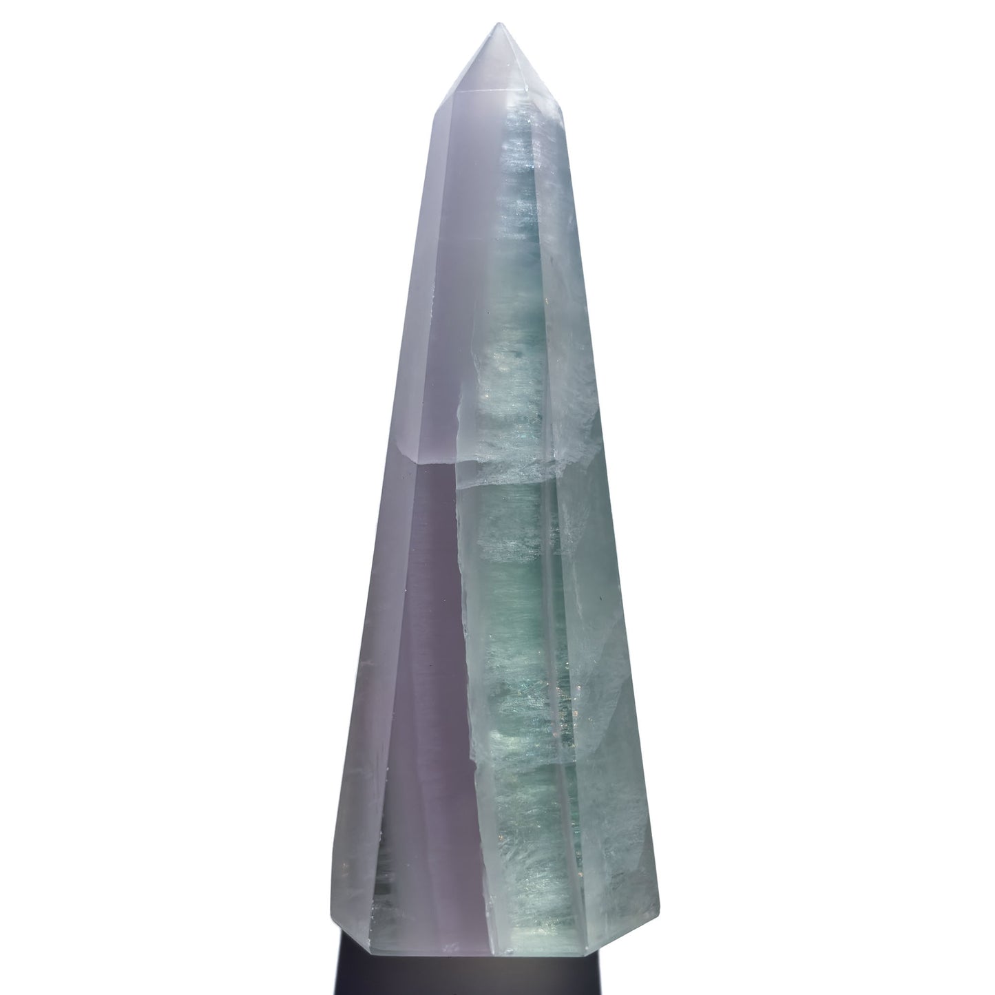 Lavender & Green Fluorite Crystal Tower