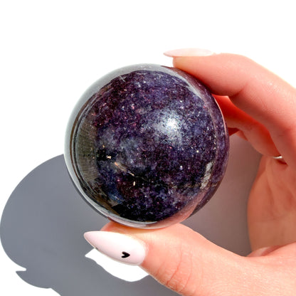 Lepidolite Crystal Sphere