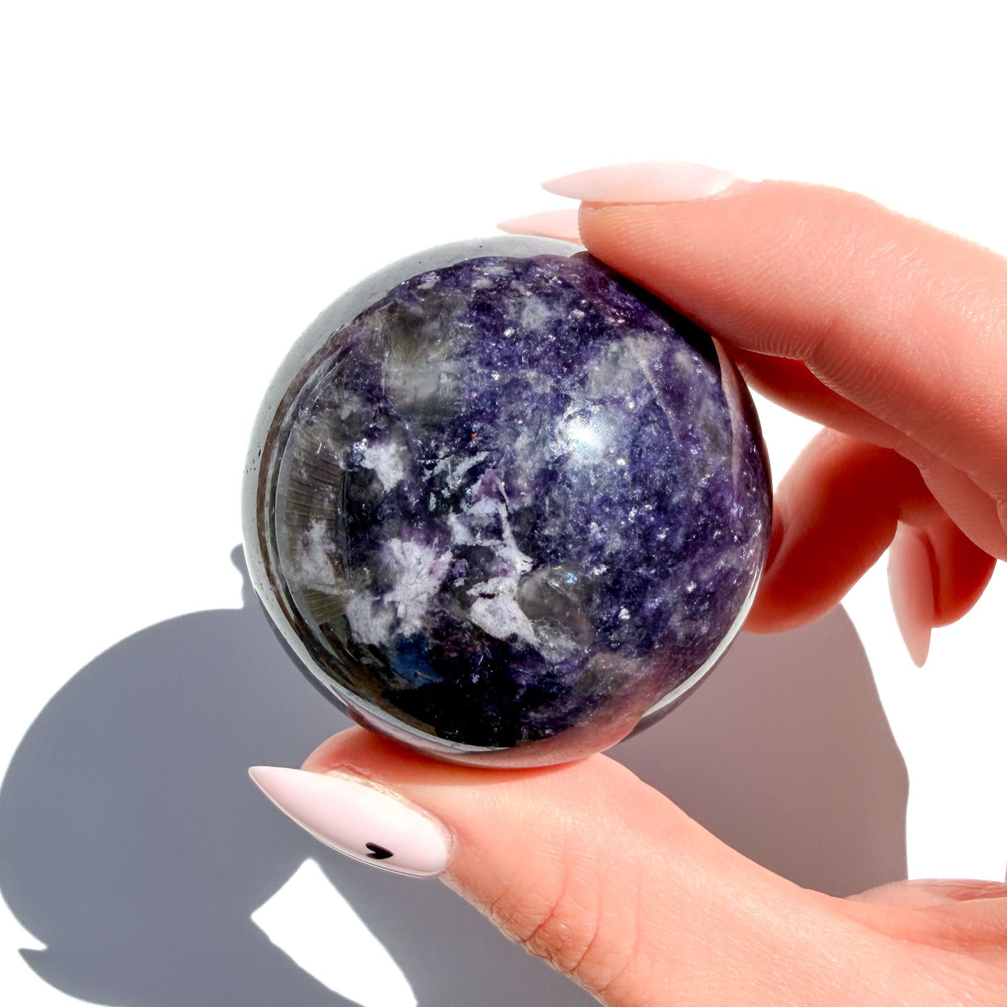Lepidolite Crystal Sphere