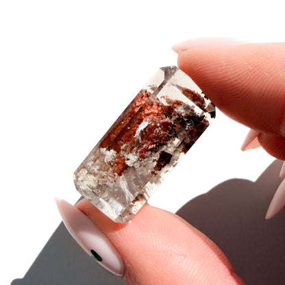 Lodolite Garden Quartz Faceted Crystal
