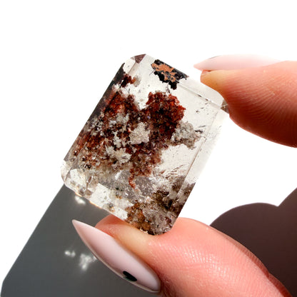 Lodolite Garden Quartz Faceted Crystal