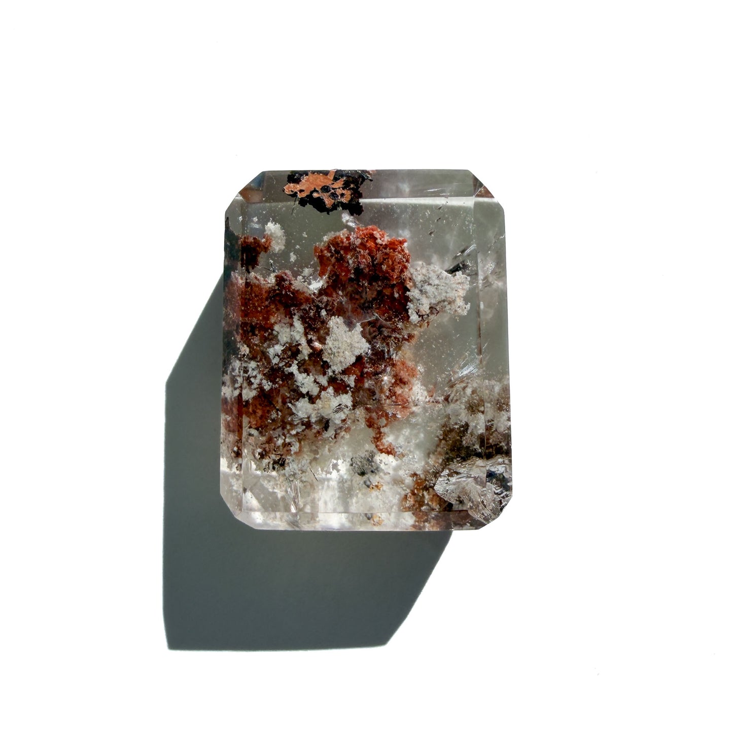 Lodolite Garden Quartz Faceted Crystal