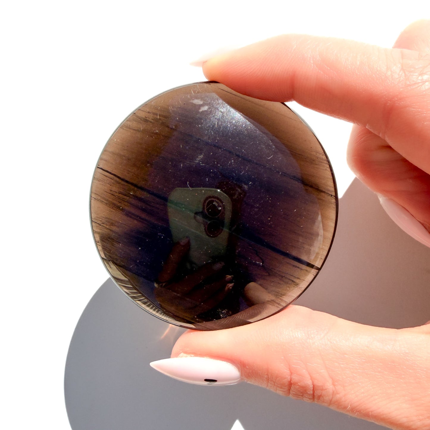 Midnight Lace Obsidian Crystal Palmstone