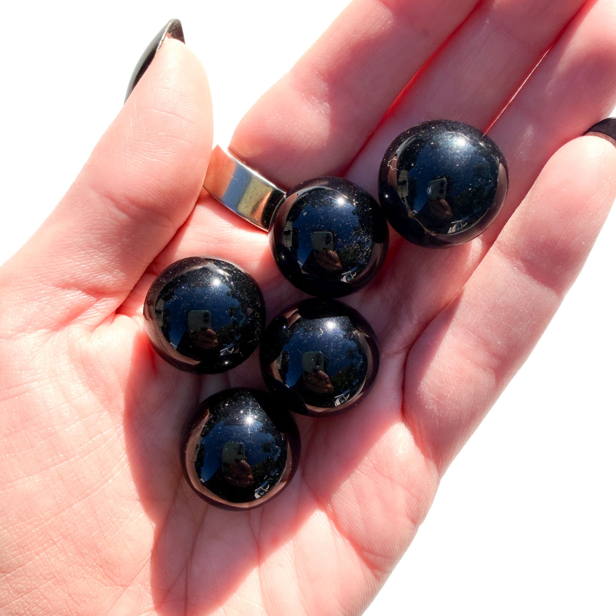 Black Obsidian Mini Crystal Sphere