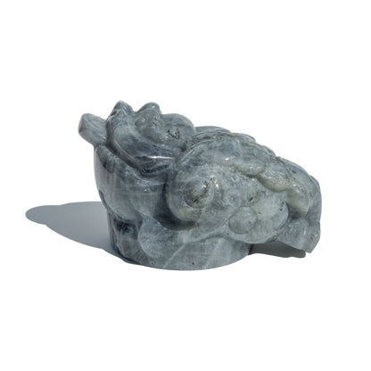Purple Flash Labradorite Crystal Money Toad Manifester