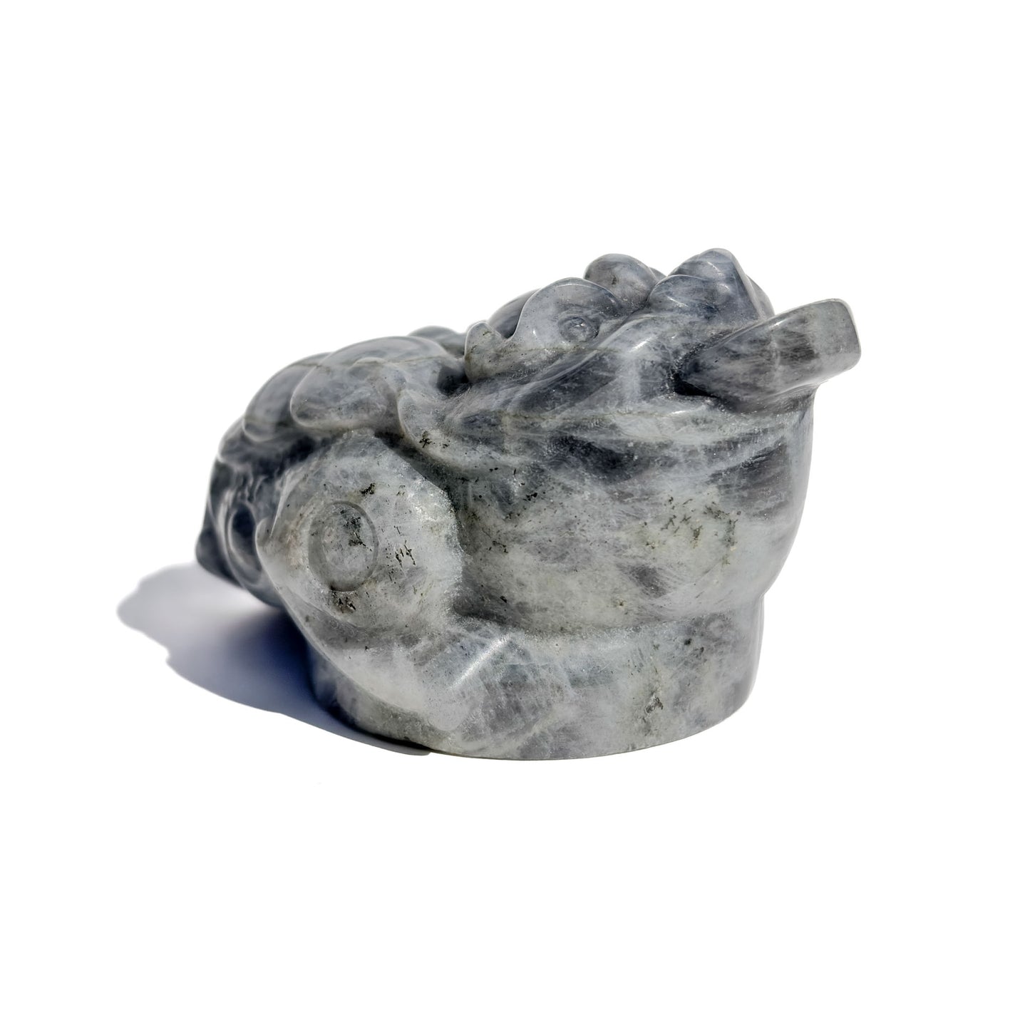 Purple Flash Labradorite Crystal Money Toad Manifester