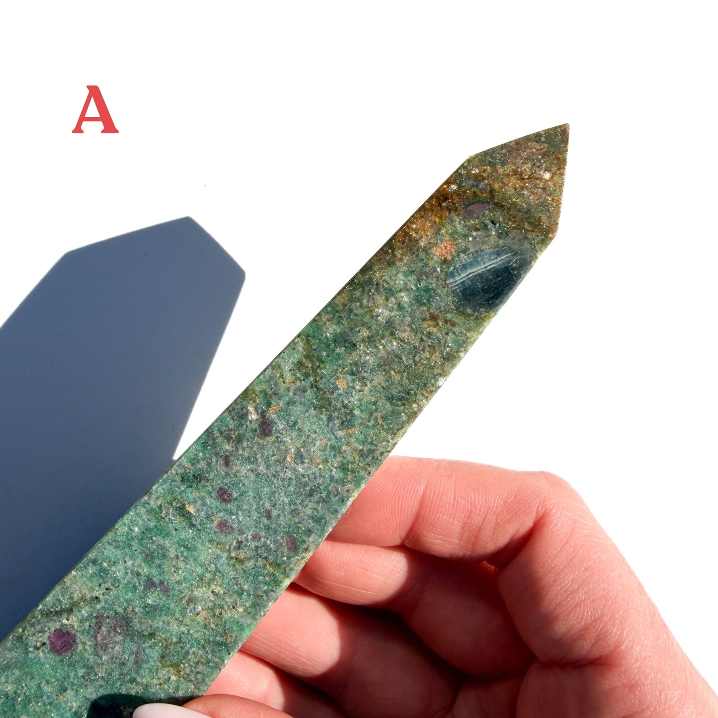 Ruby Zoisite Crystal Tower