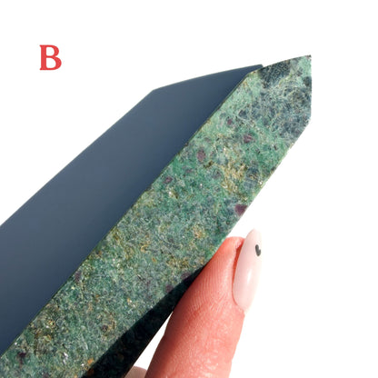 Ruby Zoisite Crystal Tower