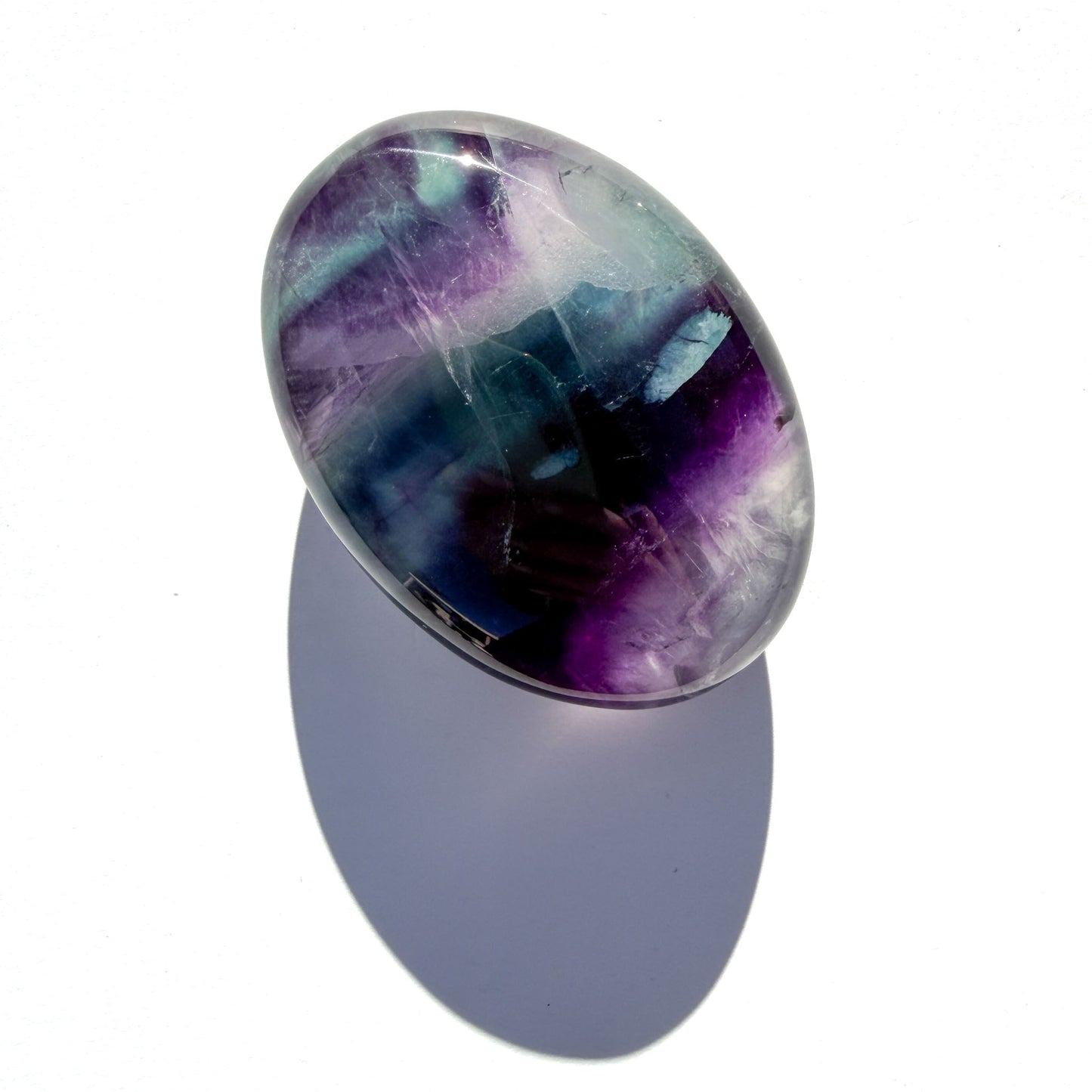 Rainbow Fluorite Large Crystal Palmstone