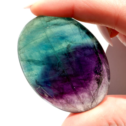 Rainbow Fluorite Small Crystal Palmstone