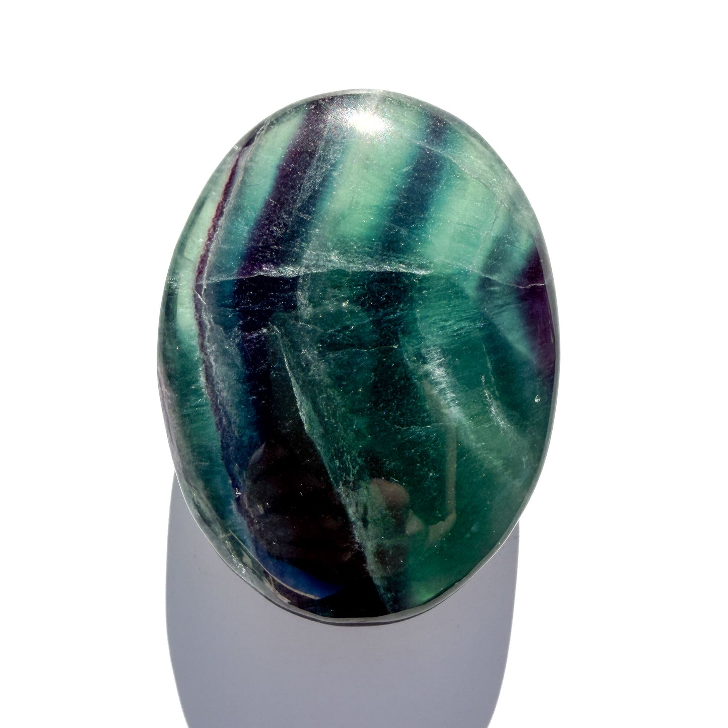 Rainbow Fluorite Small Crystal Palmstone