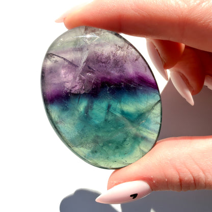 Rainbow Fluorite Small Crystal Palmstone