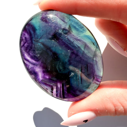 Rainbow Fluorite Small Crystal Palmstone