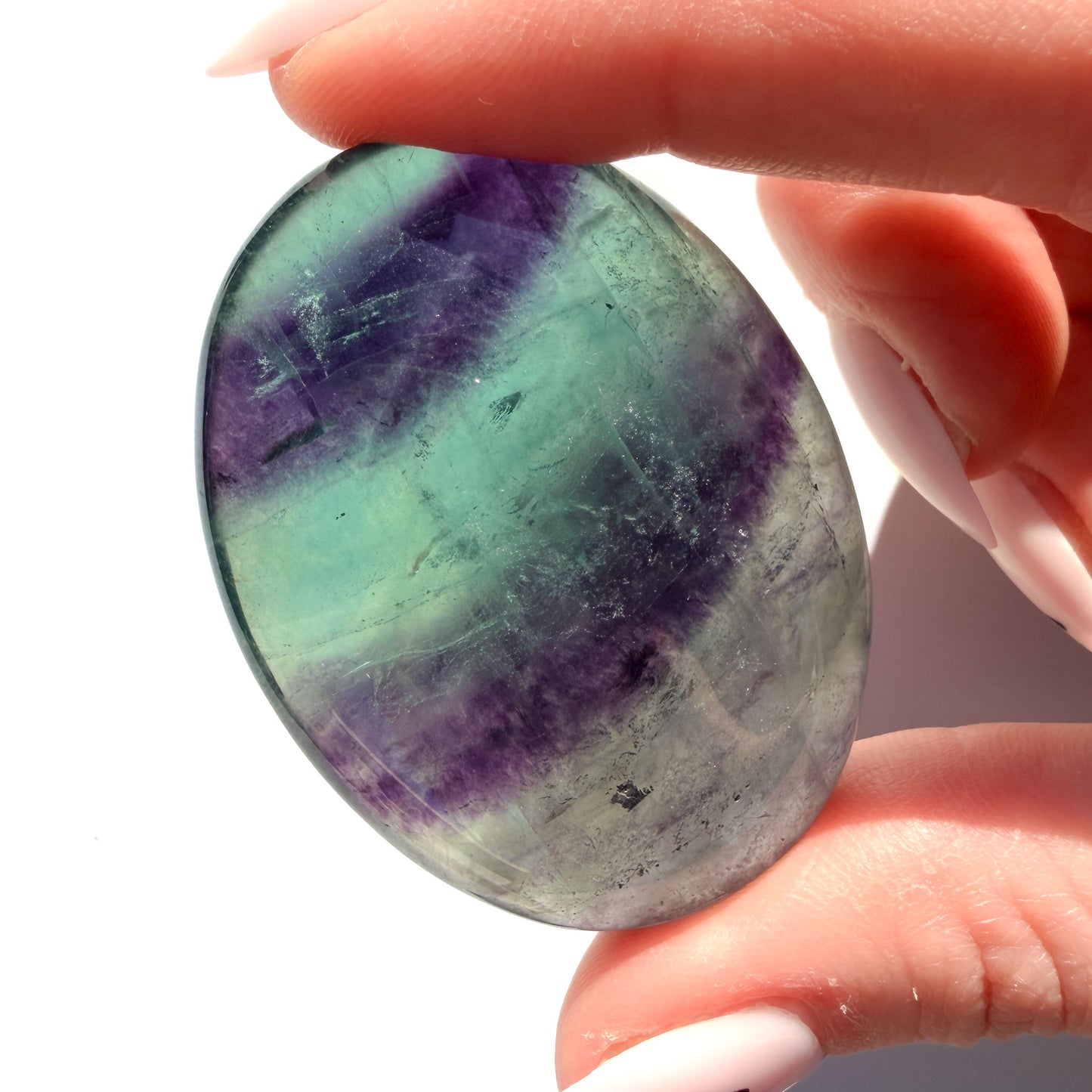 Rainbow Fluorite Small Crystal Palmstone
