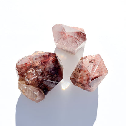 Red Phantom Quartz Crystal Freeform: Option C