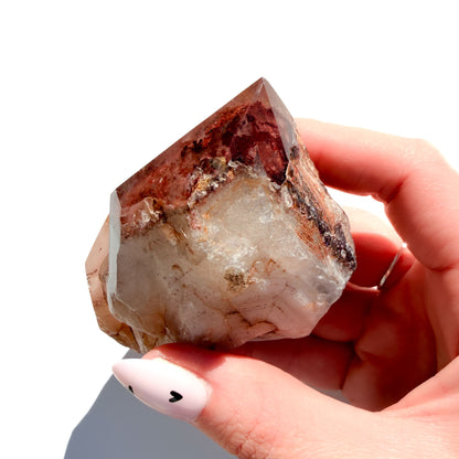 Red Phantom Quartz Crystal Freeform: Option A