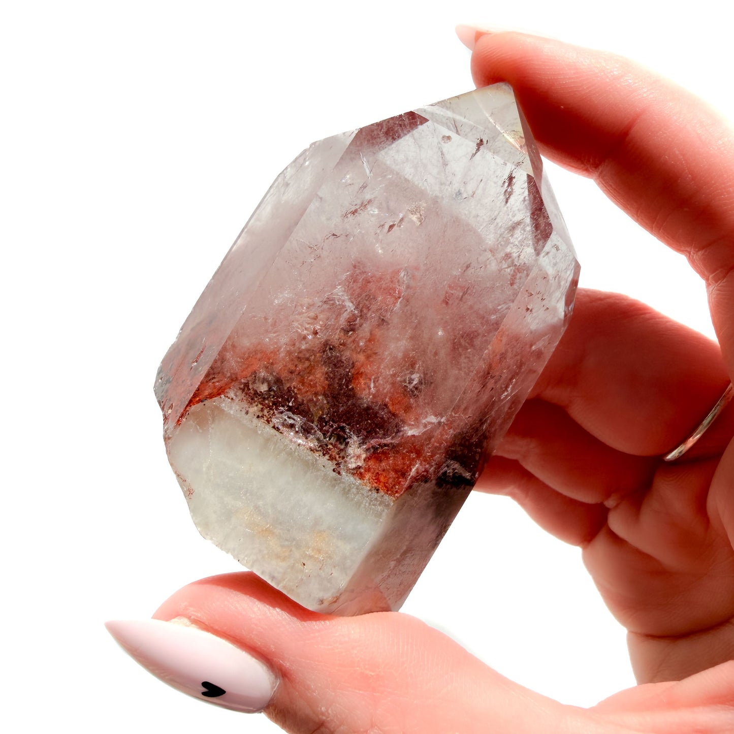 Red Phantom Quartz Crystal Freeform: Option B
