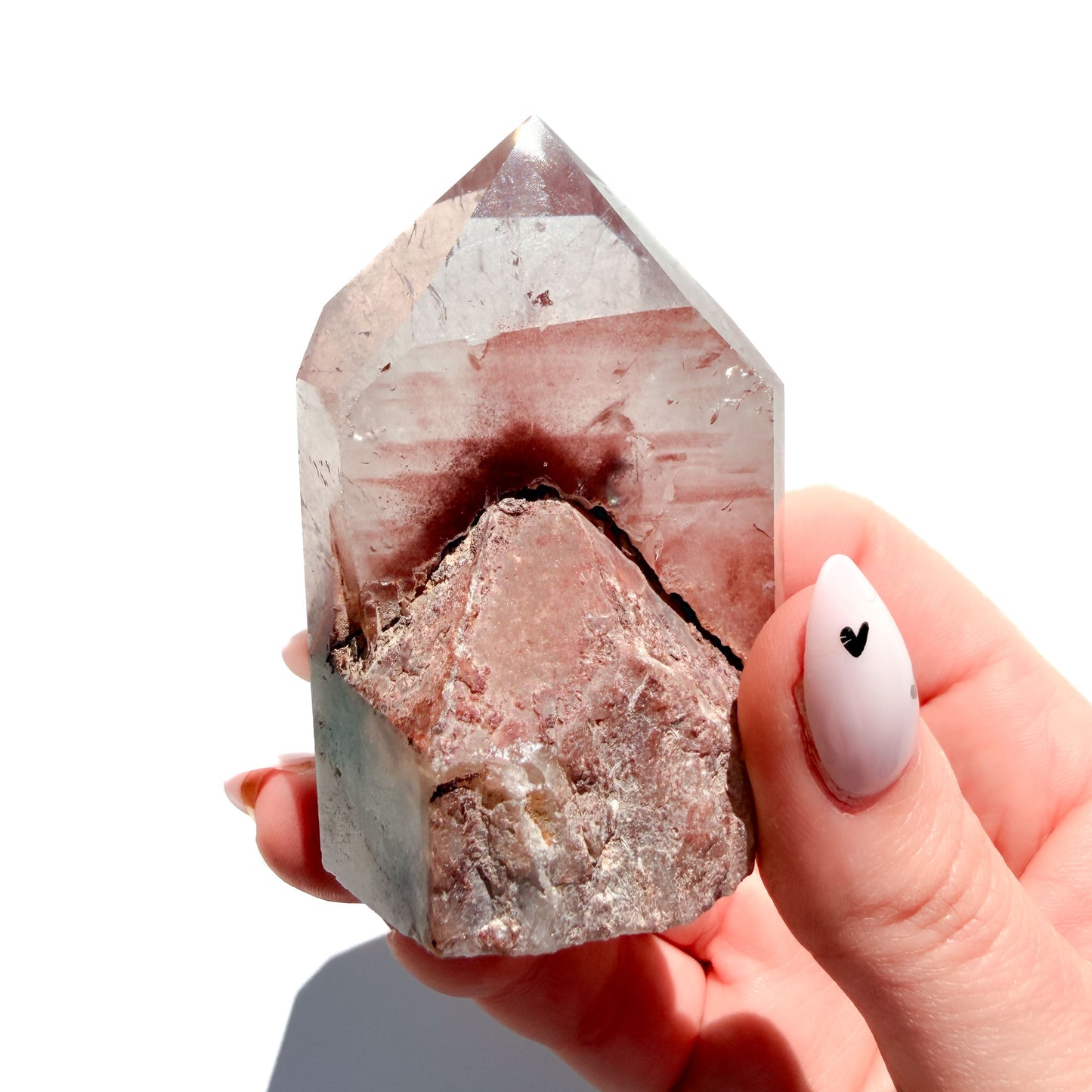 Red Phantom Quartz Crystal Freeform: Option B