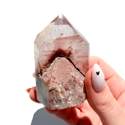 Red Phantom Quartz Crystal Freeform: Option B