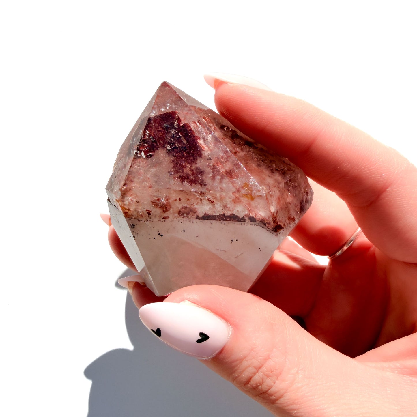 Red Phantom Quartz Crystal Freeform: Option C