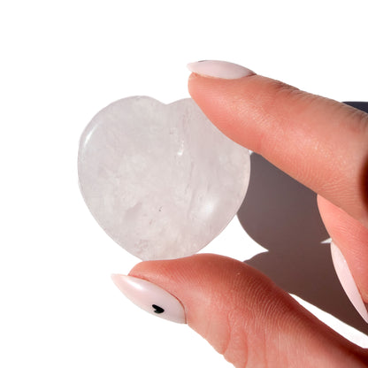 Rose Quartz Heart-Shaped Crystal Worry Stone: Pocket Self-Love