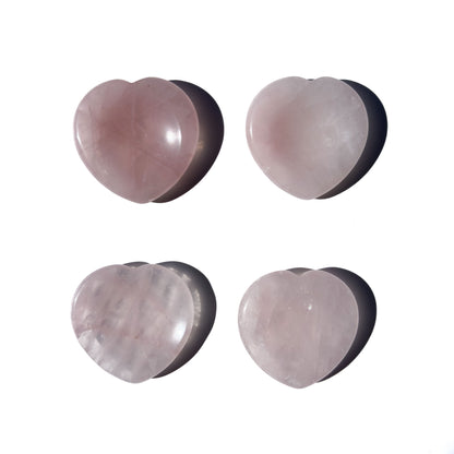 Rose Quartz Heart-Shaped Crystal Worry Stone: Pocket Self-Love