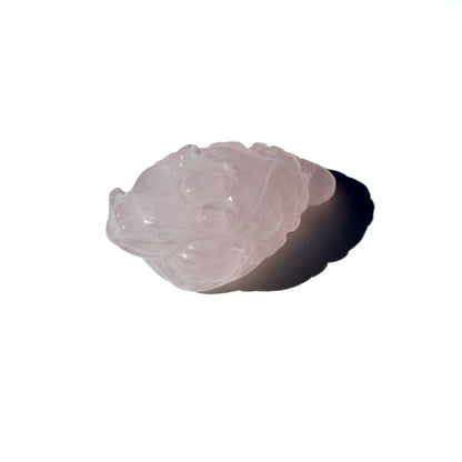 Rose Quartz Mini Crystal Money Toad: The Harmoniser