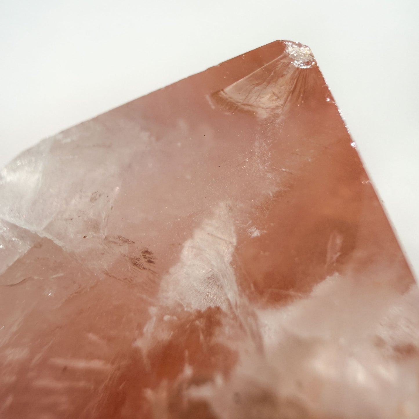 Rose Quartz & Golden Healer Crystal Tower: Option A