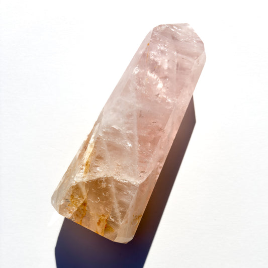 Rose Quartz & Golden Healer Crystal Tower: Option B