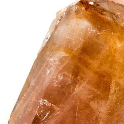 Rose Quartz & Golden Healer Crystal Tower: Option C