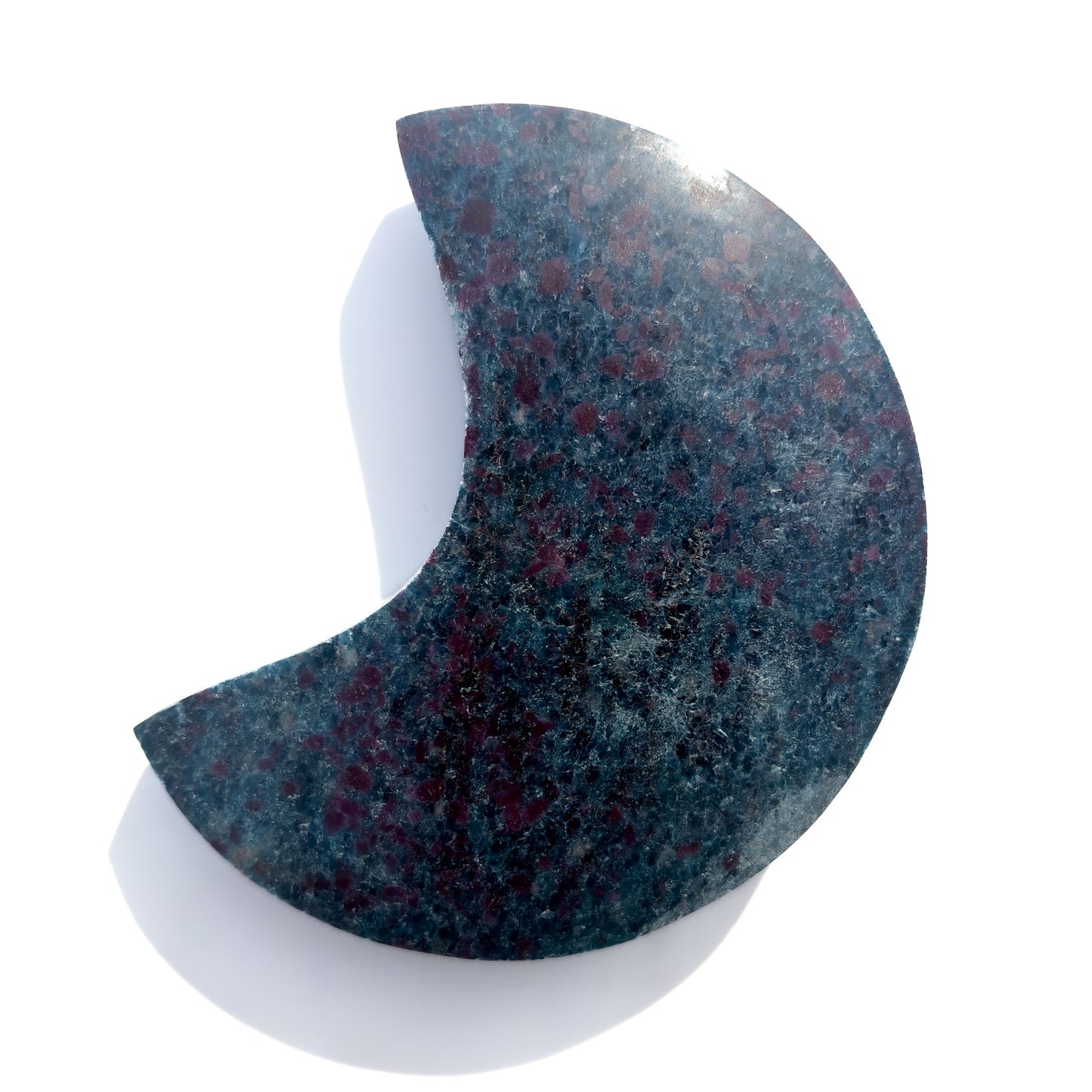 Ruby Zoisite & Blue Kyanite Crystal Moon: Option A