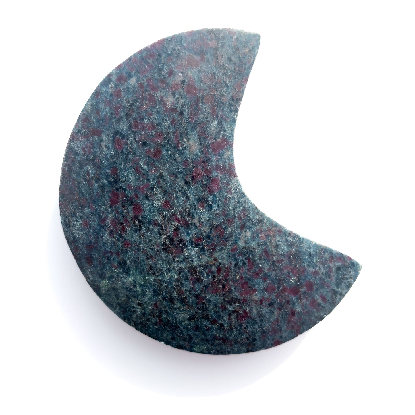 Ruby Zoisite & Blue Kyanite Crystal Moon: Option A
