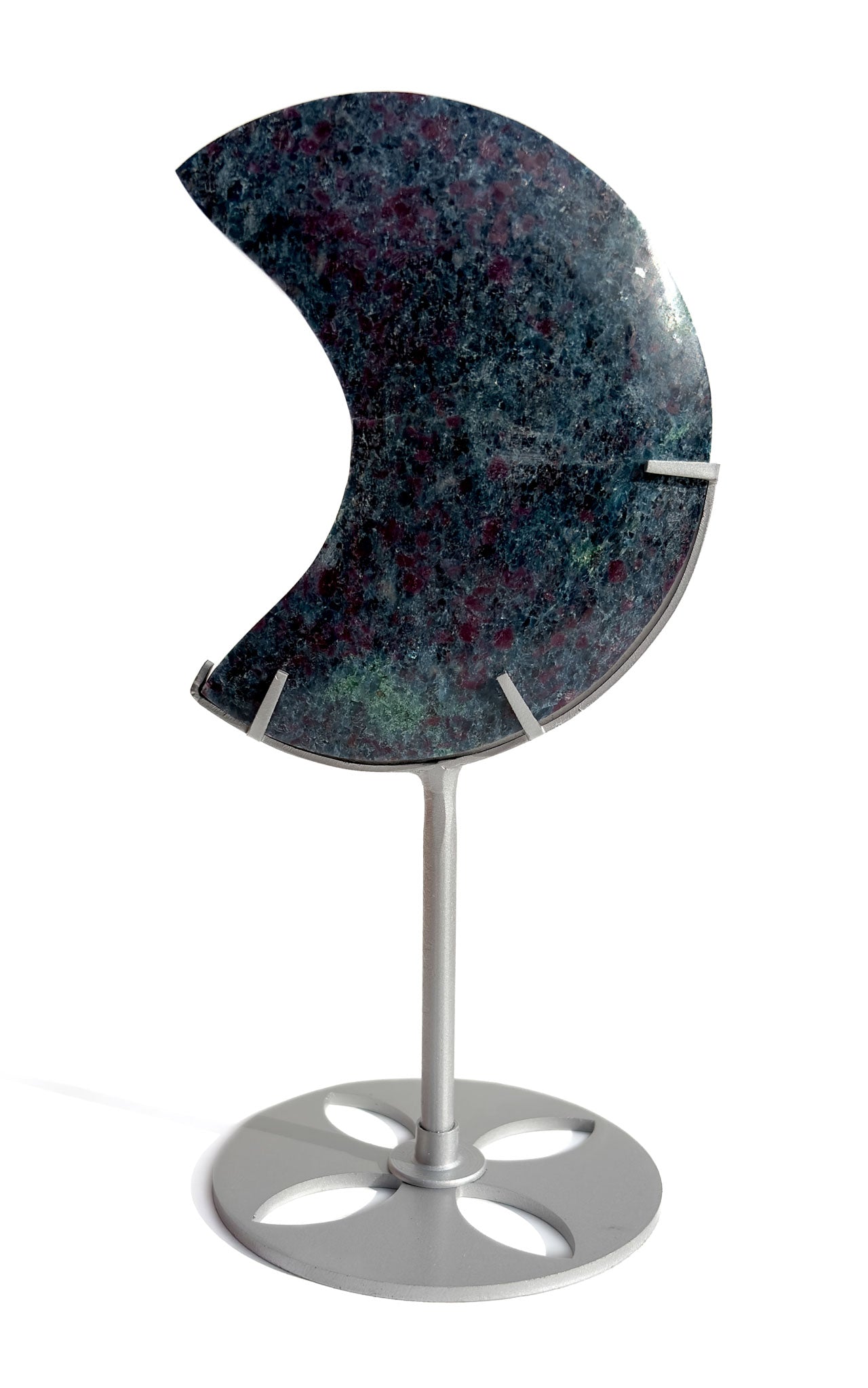 Ruby Zoisite & Blue Kyanite Crystal Moon: Option B