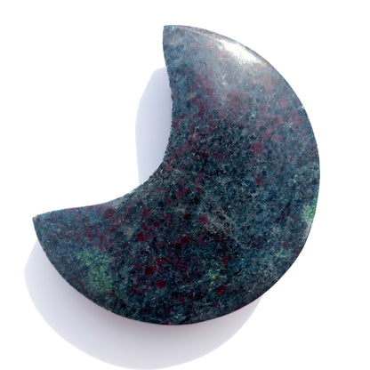 Ruby Zoisite & Blue Kyanite Crystal Moon: Option B