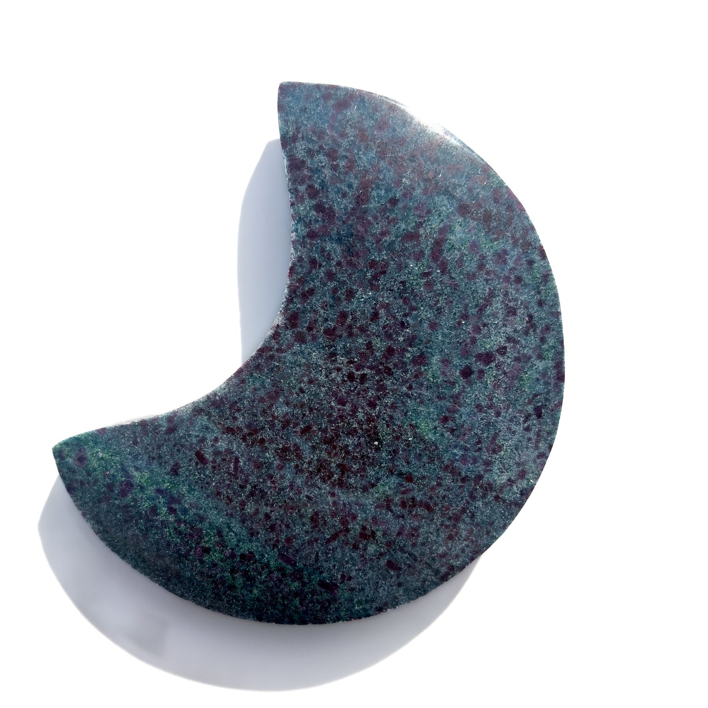Ruby Zoisite & Blue Kyanite Crystal Moon: Option C