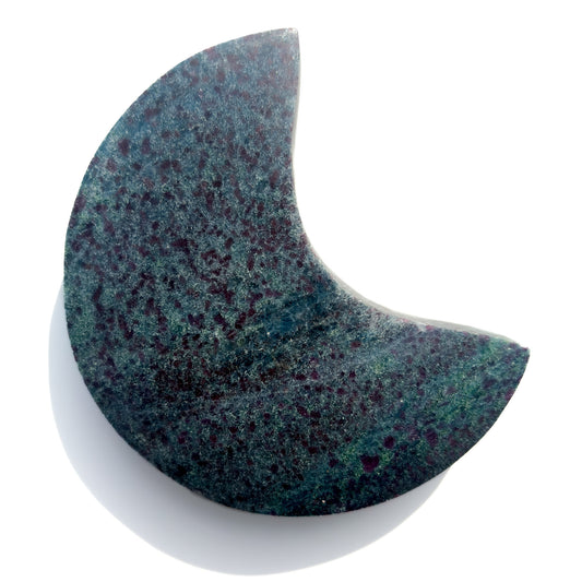 Ruby Zoisite & Blue Kyanite Crystal Moon: Option C