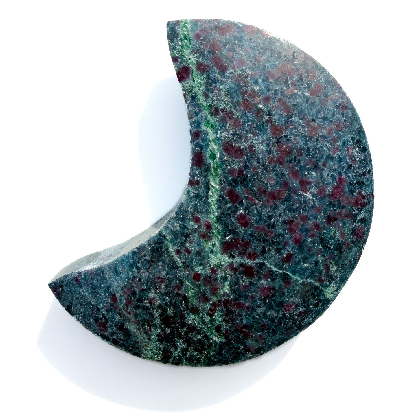 Ruby Zoisite & Blue Kyanite Crystal Moon: Option D