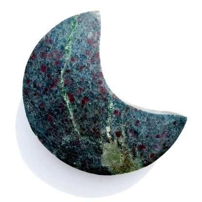 Ruby Zoisite & Blue Kyanite Crystal Moon: Option D