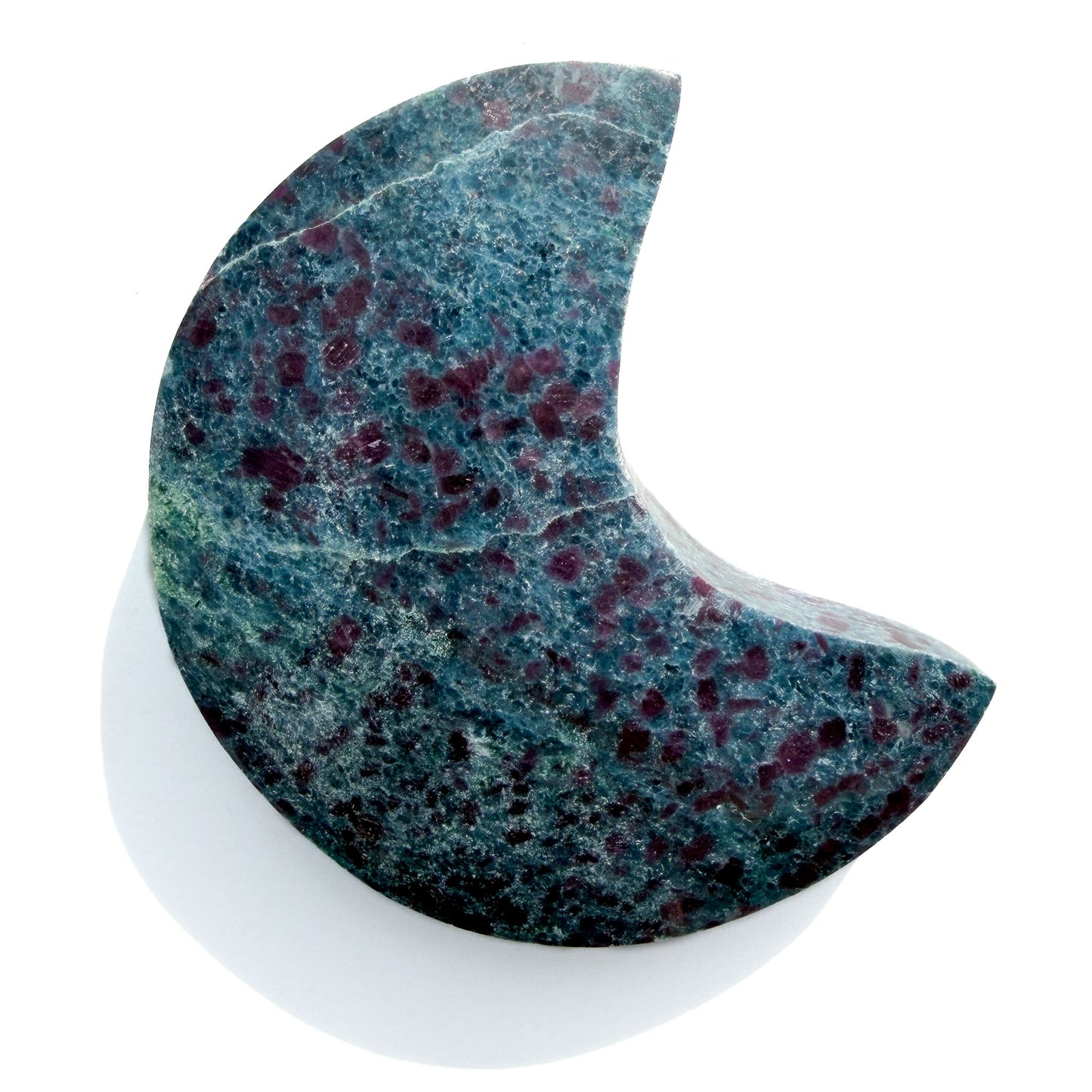 Ruby Zoisite & Blue Kyanite Crystal Moon: Option E