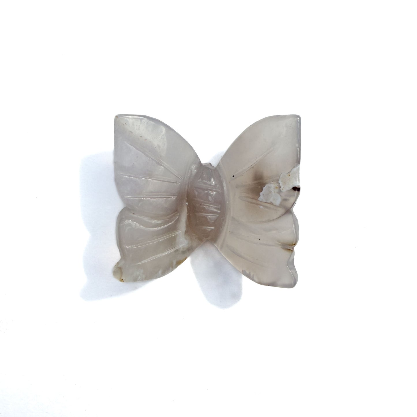 Sakura Flower Agate Crystal Butterfly