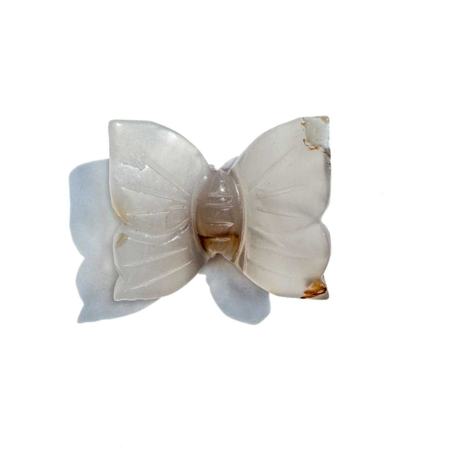 Sakura Flower Agate Crystal Butterfly