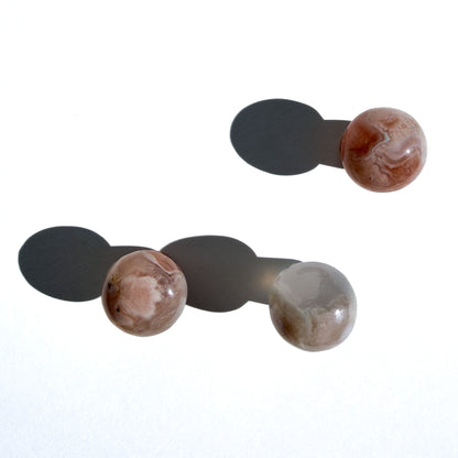 Sakura Flower Agate Mini Crystal Mushroom