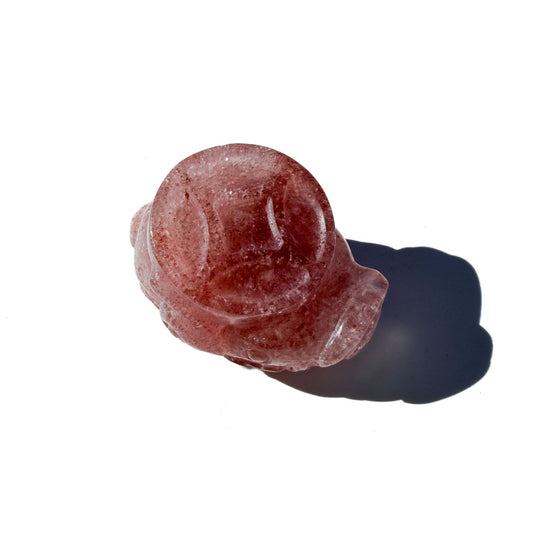 Strawberry Quartz Mini Crystal Money Toad: The Joyful Creator