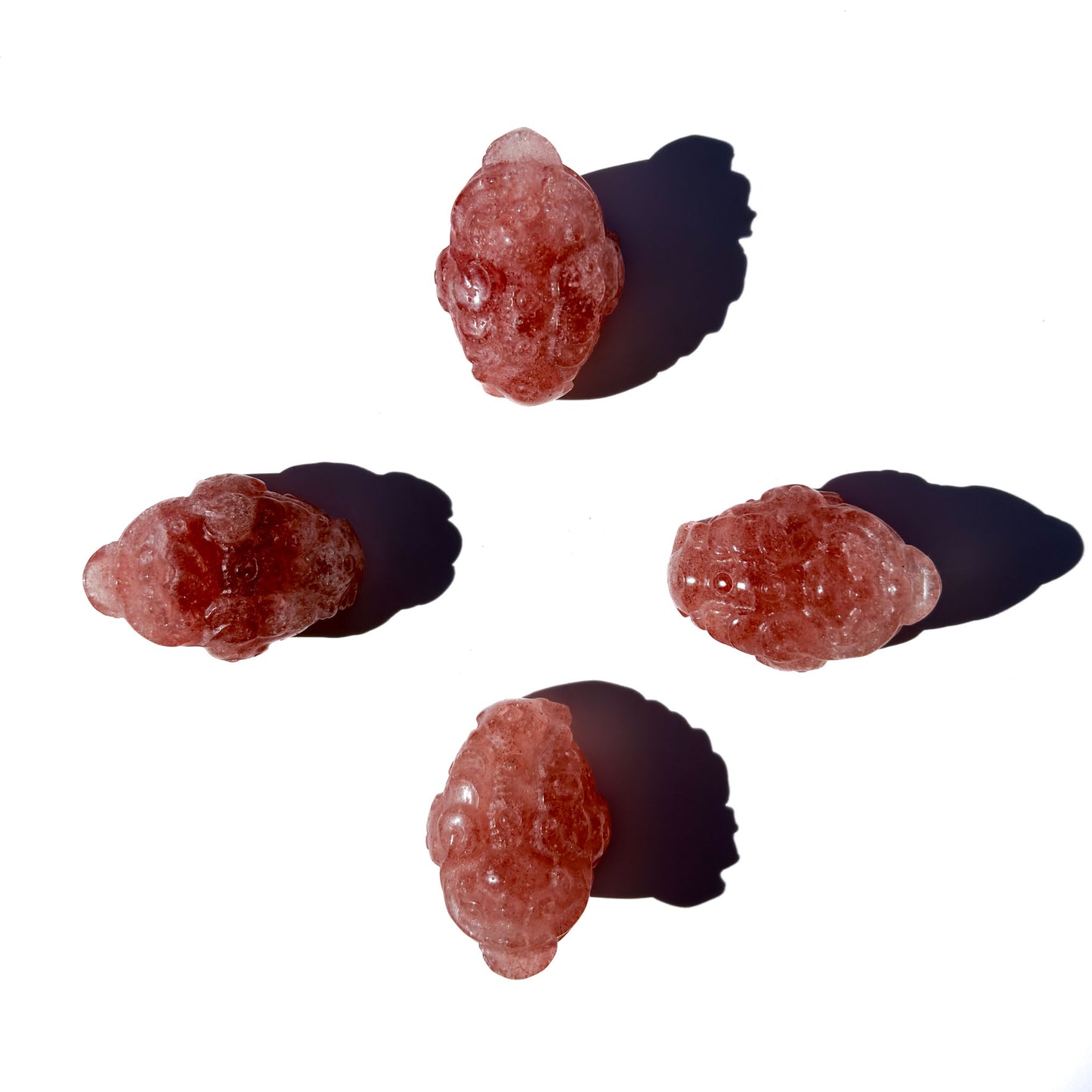 Strawberry Quartz Mini Crystal Money Toad: The Joyful Creator