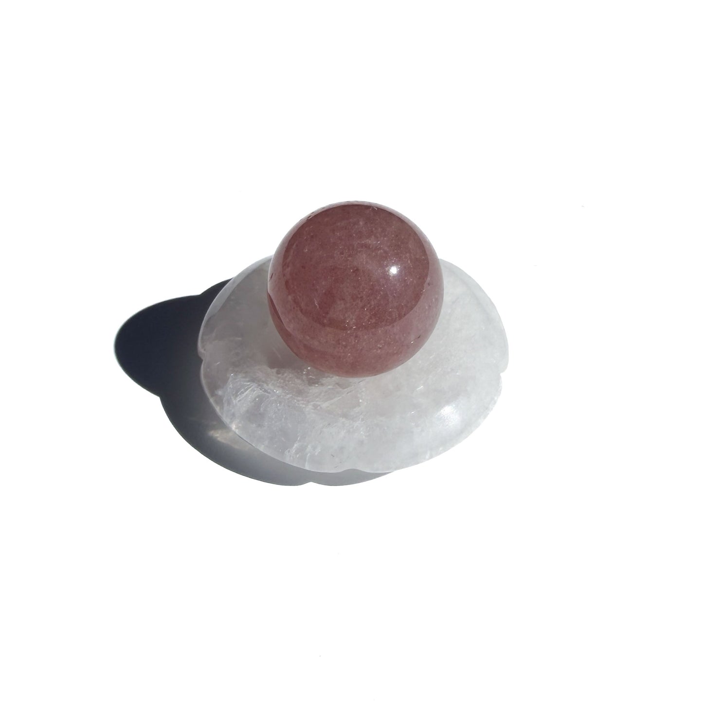 Strawberry Quartz Mini Crystal Sphere