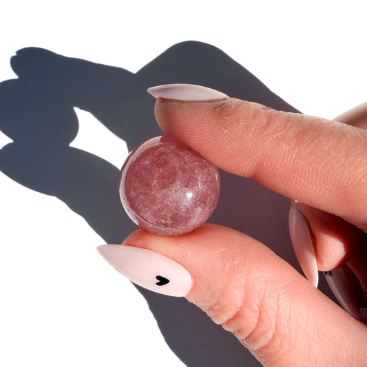 Strawberry Quartz Mini Crystal Sphere