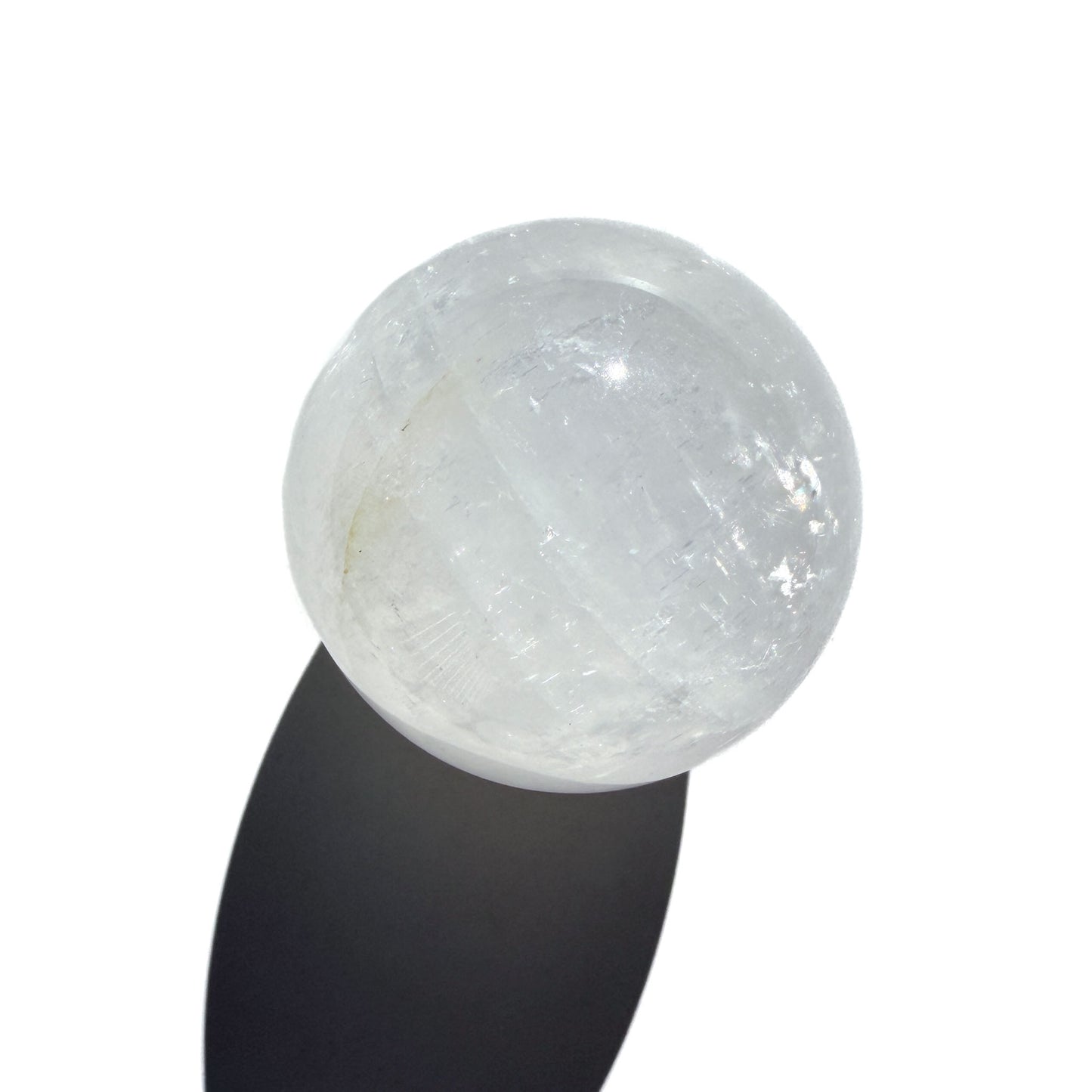 White Calcite Crystal Sphere